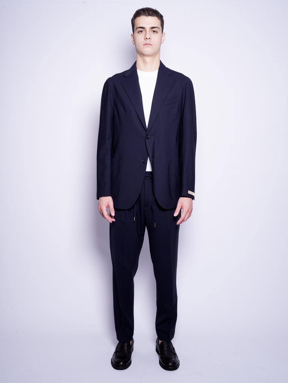 BRIGLIA 1949 Completo Informale in Fresco Lana Stretch Blu