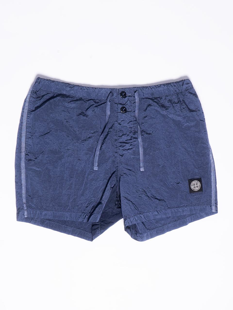 STONE ISLAND Costume da Bagno Nylon Metal Tinto Blu