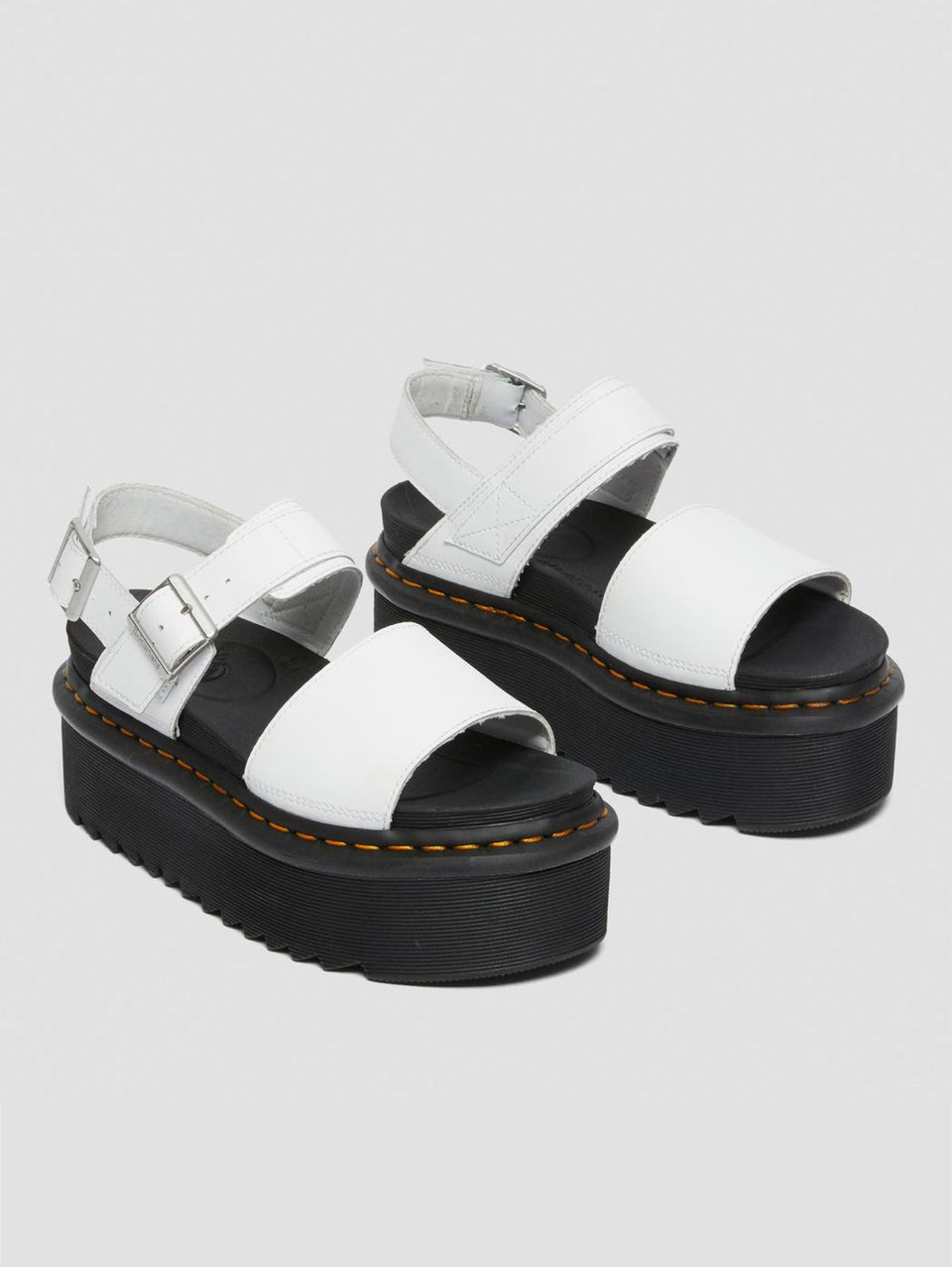 DR. MARTENS Sandali Platform Voss Quad Bianco