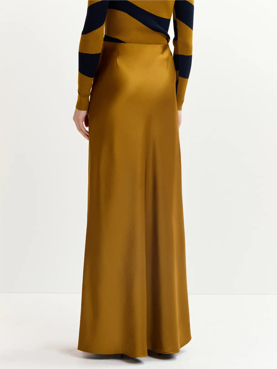 ESSENTIEL ANTWERP Gonna Lunga In Raso Bronzo