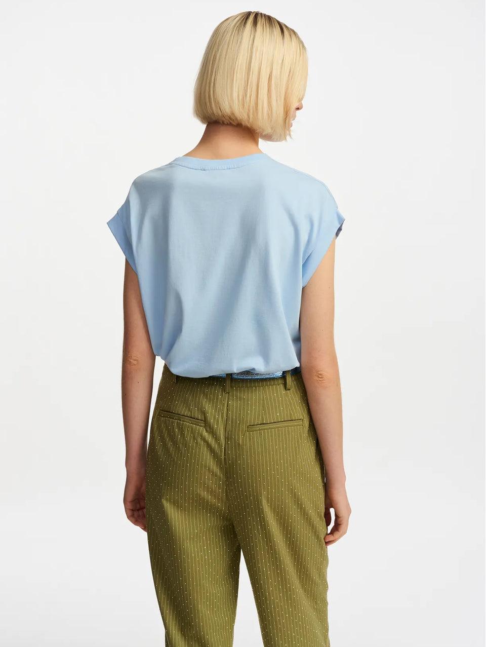 ESSENTIEL ANTWERP T-shirt Con Ricamo Geco Blu