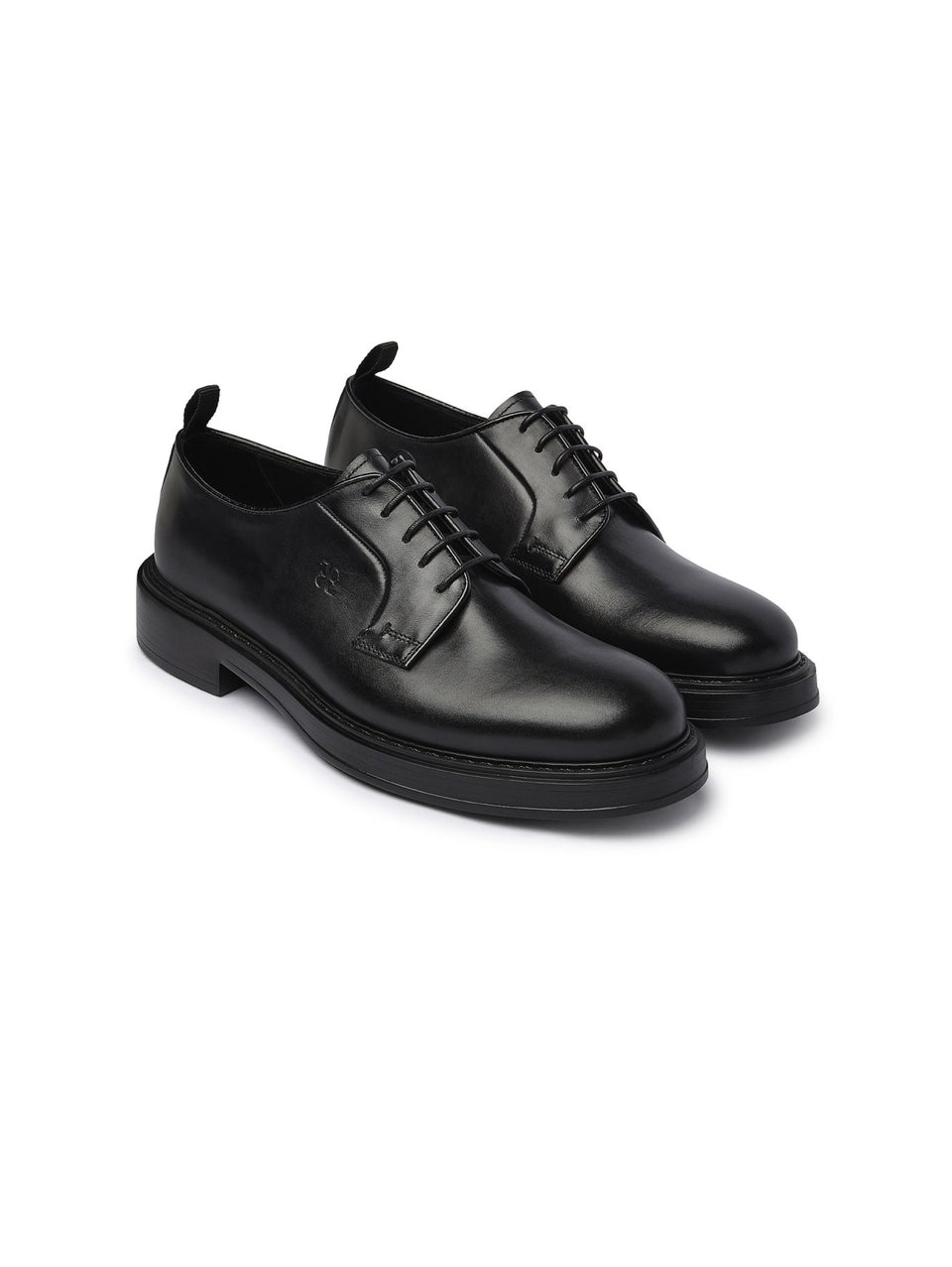 FABI Derby In Pelle Liscia Con Suola In Eva Nero