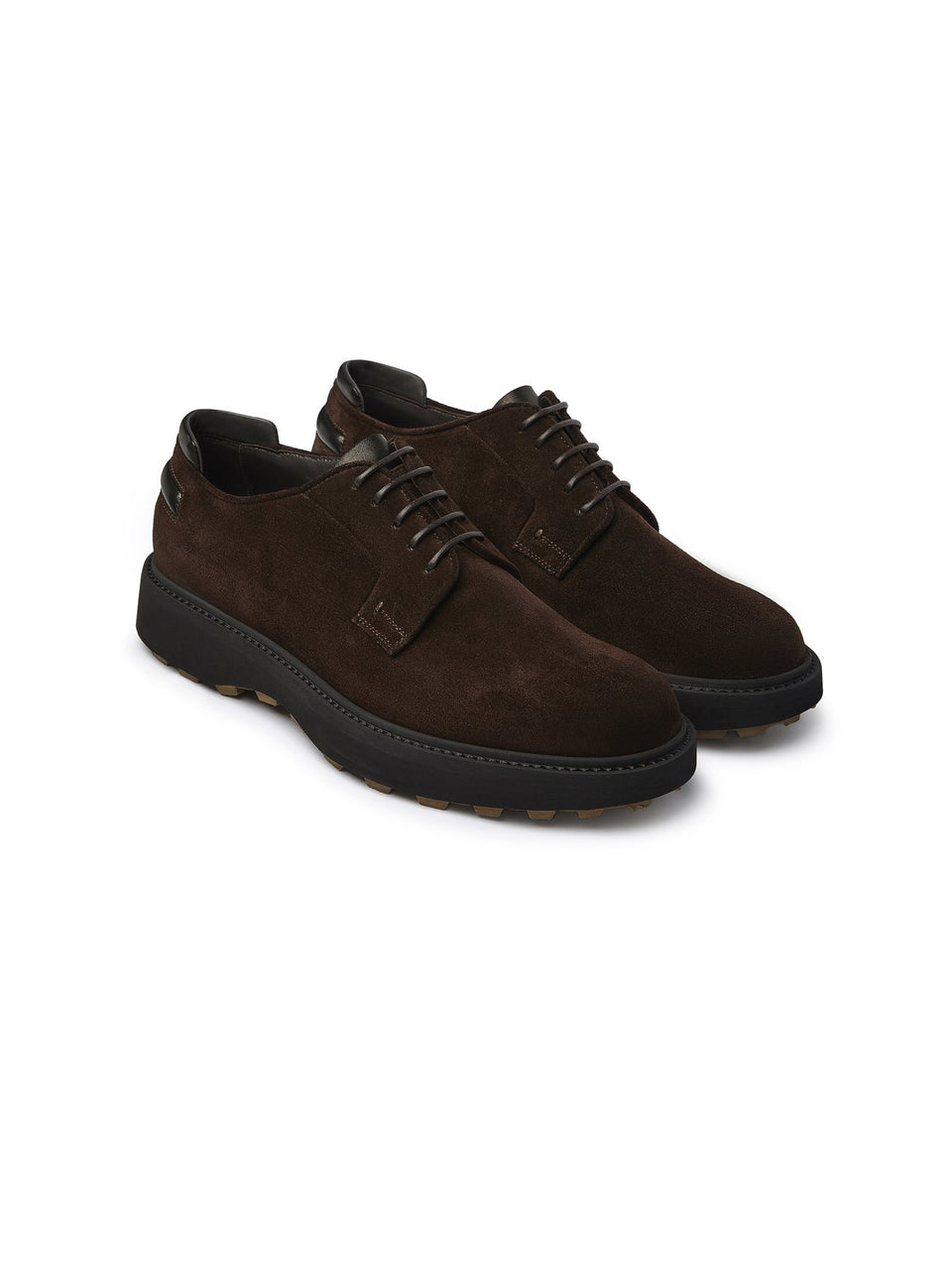 FABI Stringata In Pelle Scamosciata Testa Di Moro