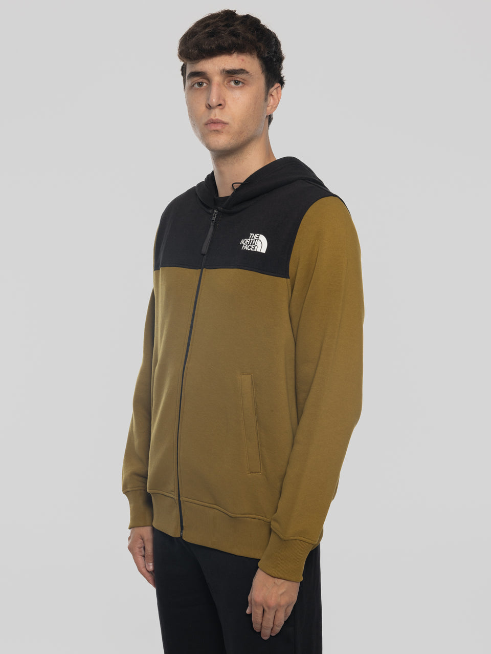 THE NORTH FACE Felpa Con Cappuccio E Cerniera Verde