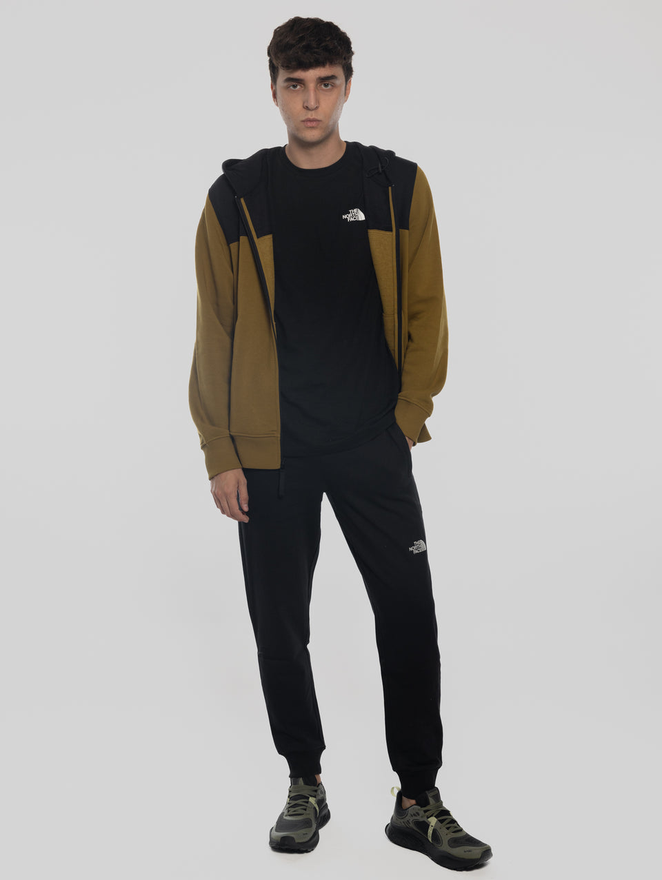 THE NORTH FACE Felpa Con Cappuccio E Cerniera Verde