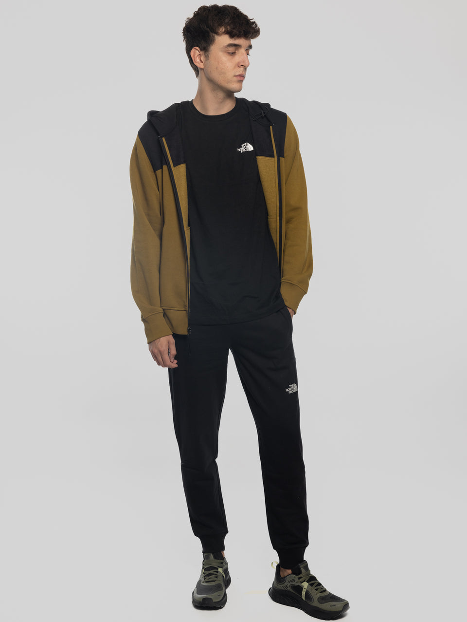 THE NORTH FACE Felpa Con Cappuccio E Cerniera Verde