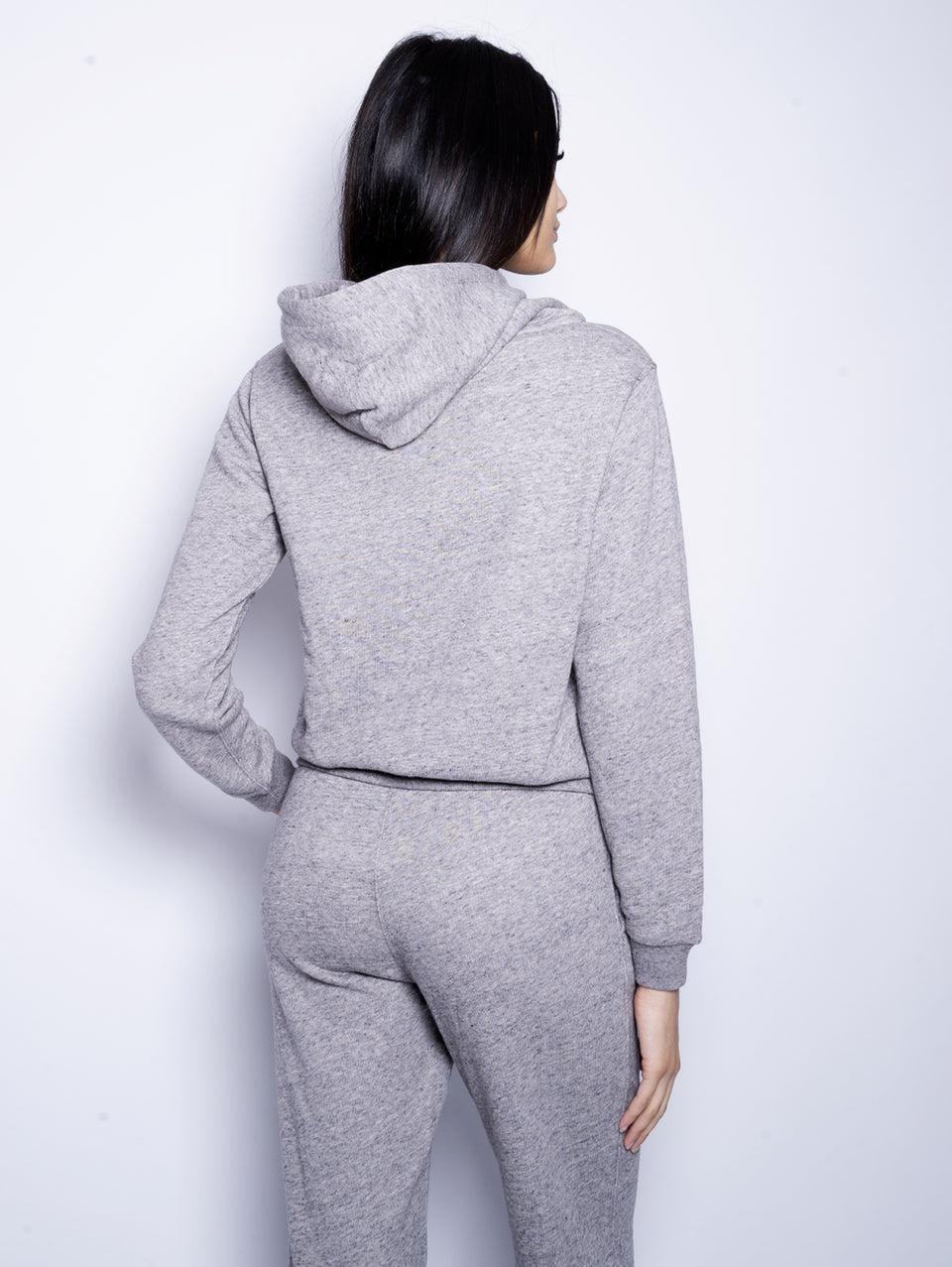 RALPH LAUREN Felpa Con Cappuccio In Cotone Loopback Grigio