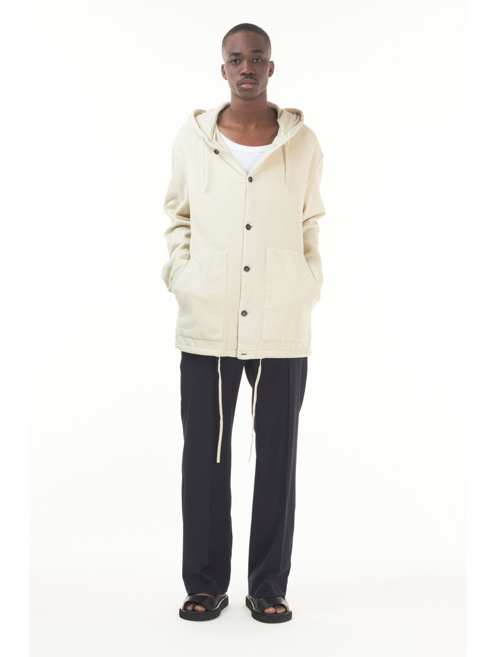 BARENA VENEZIA Felpa Maronca Con Cappuccio Tinta In Capo Sabbia