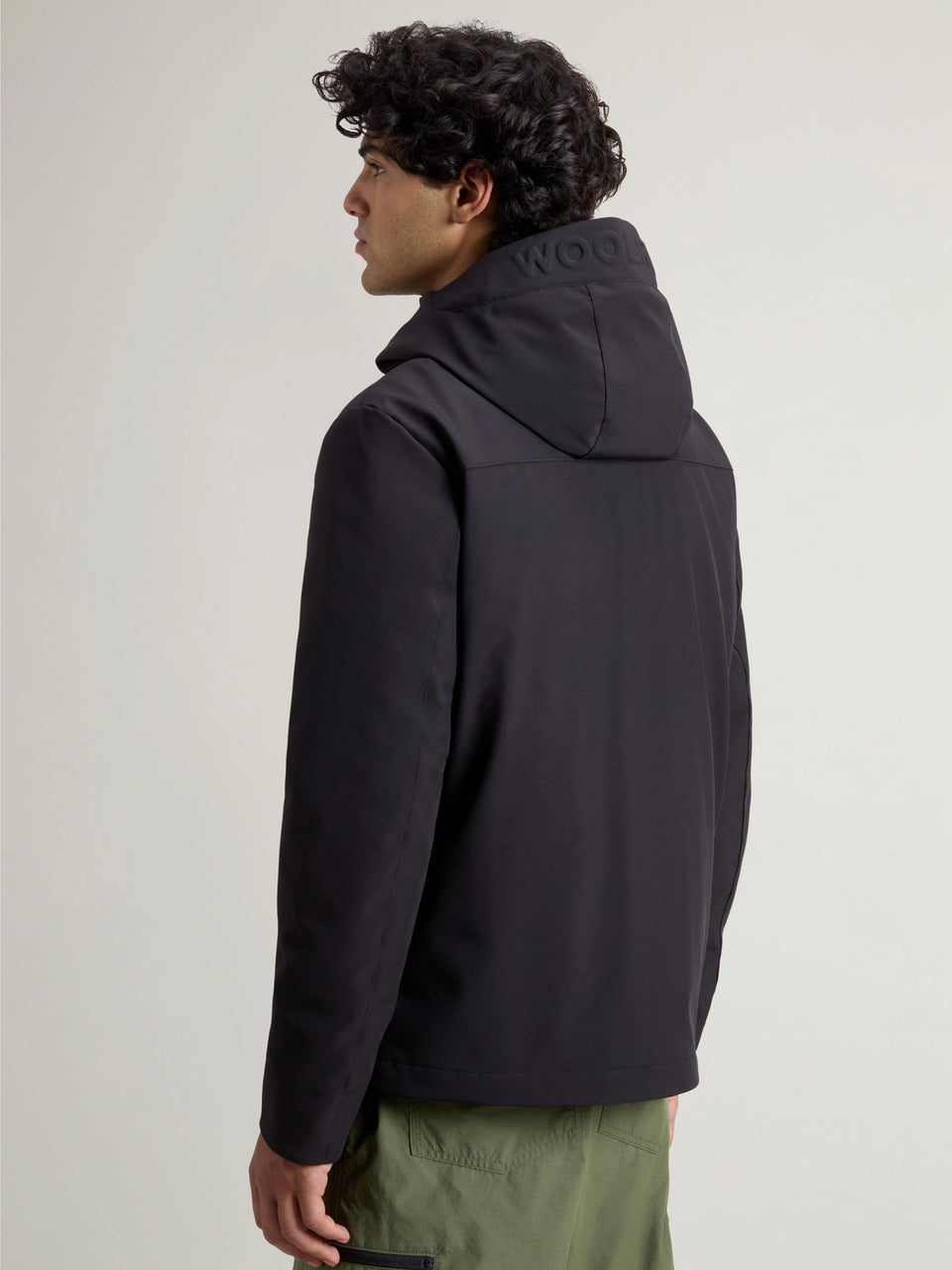WOOLRICH Giacca Antivento Con Cappuccio Pacific Nero