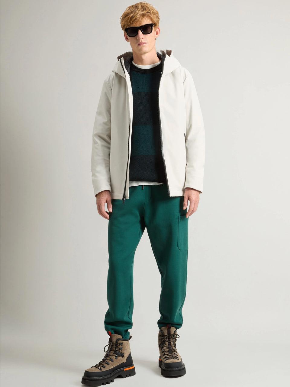 WOOLRICH Giacca Antivento Con Cappuccio Pacific Roccia