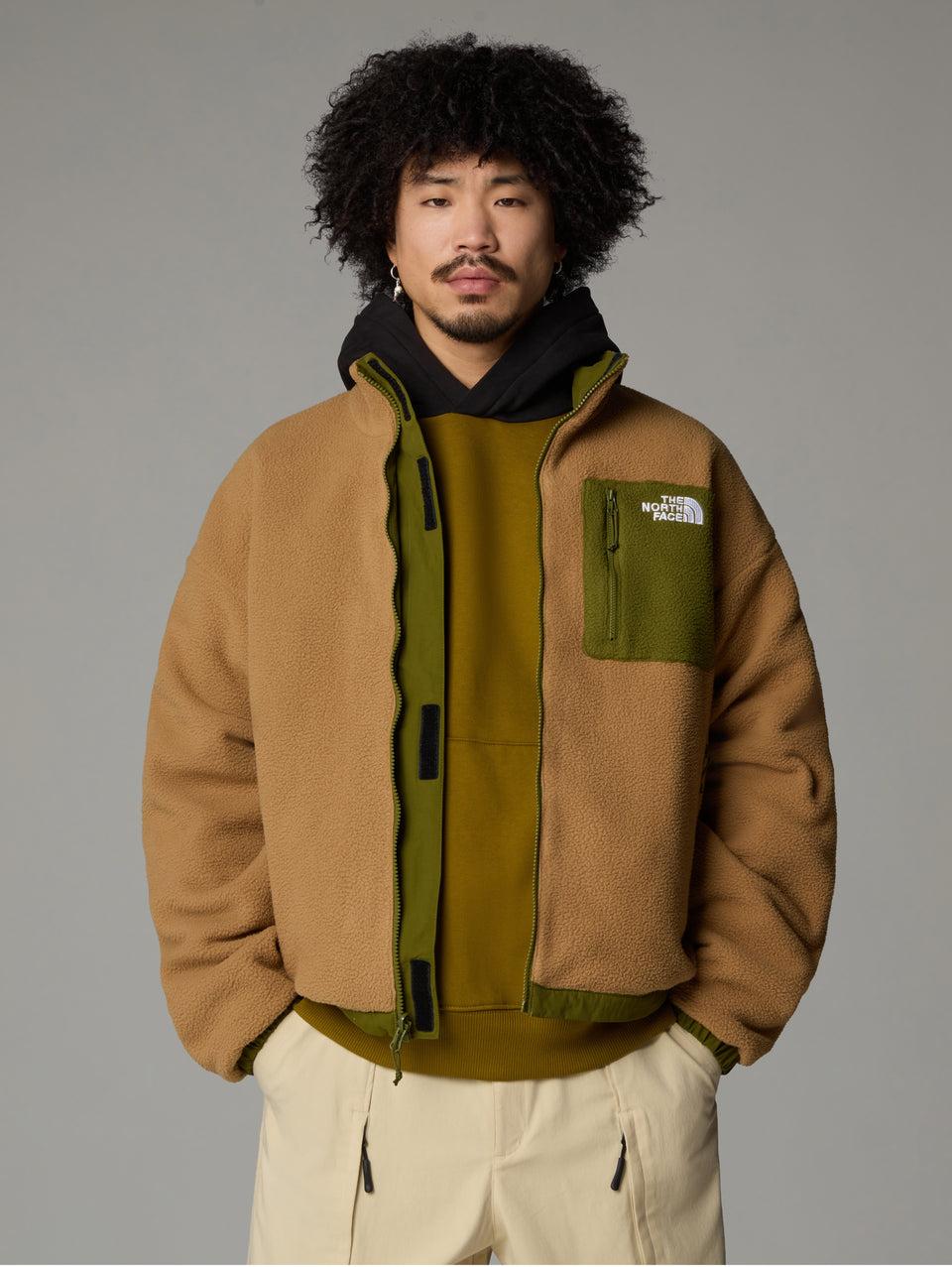 THE NORTH FACE Giacca Da Uomo In Pile Reversibile Yumiori Beige/Verde