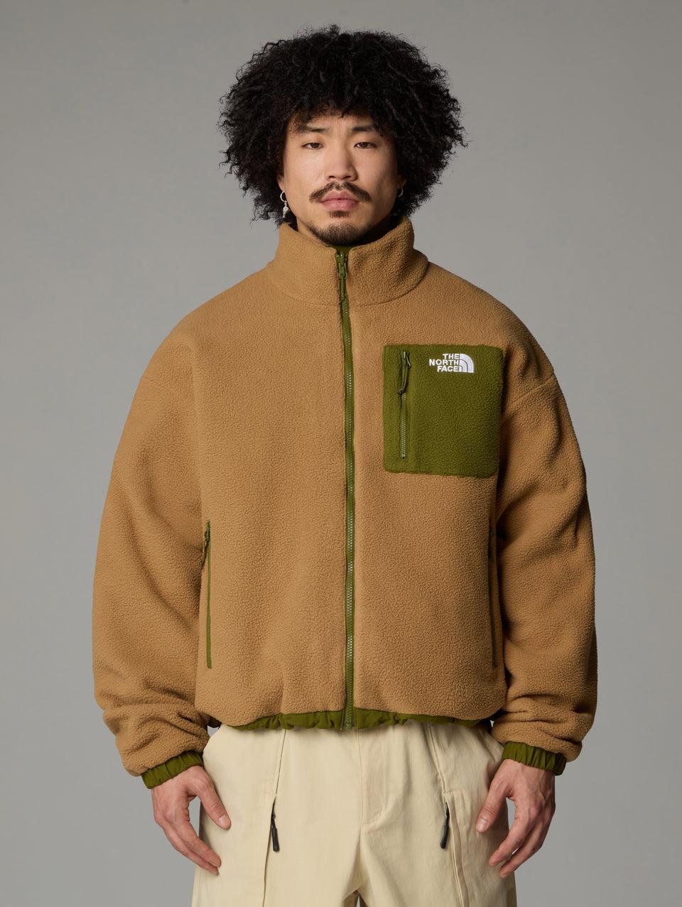 THE NORTH FACE Giacca da Uomo in Pile Reversibile Yumiori Beige/Verde