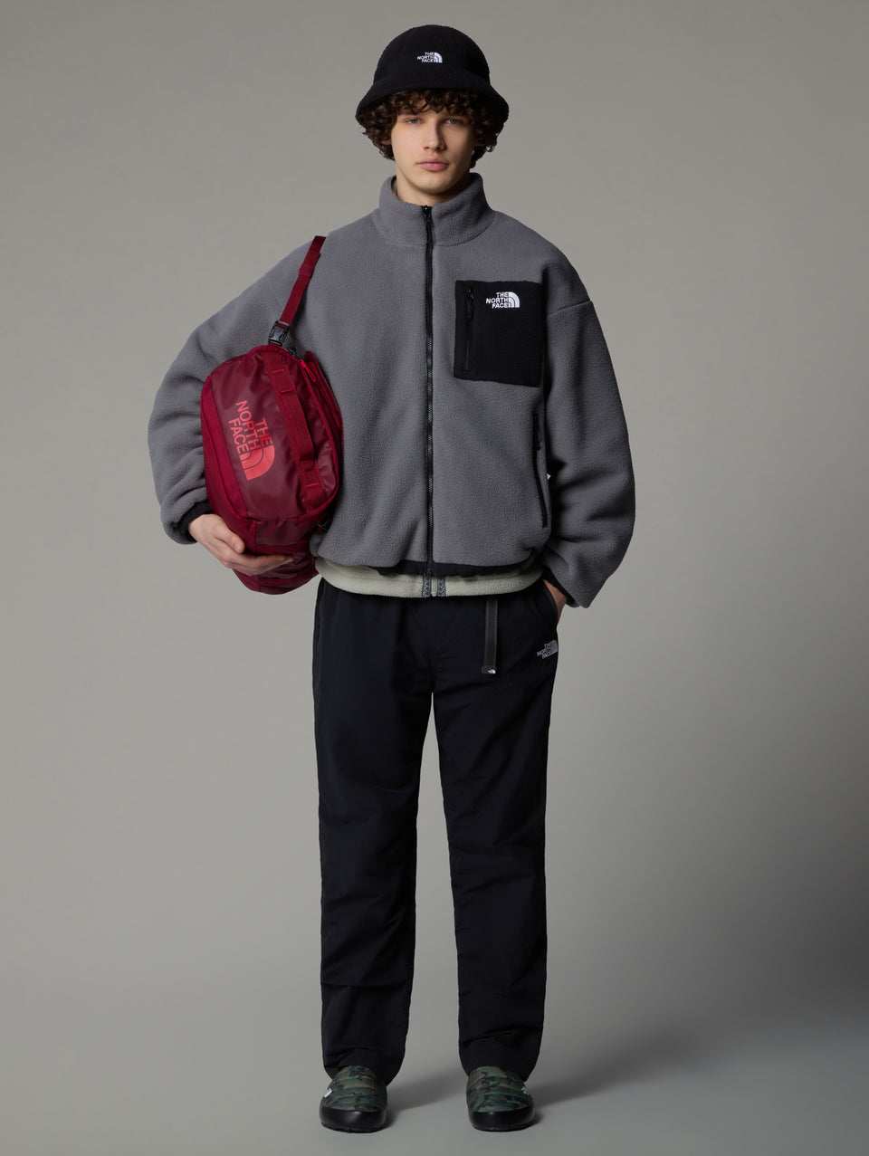 THE NORTH FACE Giacca Da Uomo In Pile Reversibile Yumiori Grigio/Nero