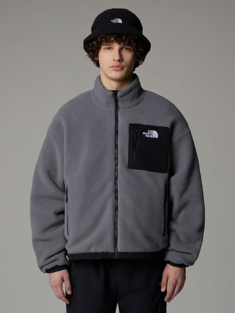 THE NORTH FACE Giacca da Uomo in Pile Reversibile Yumiori Grigio/Nero