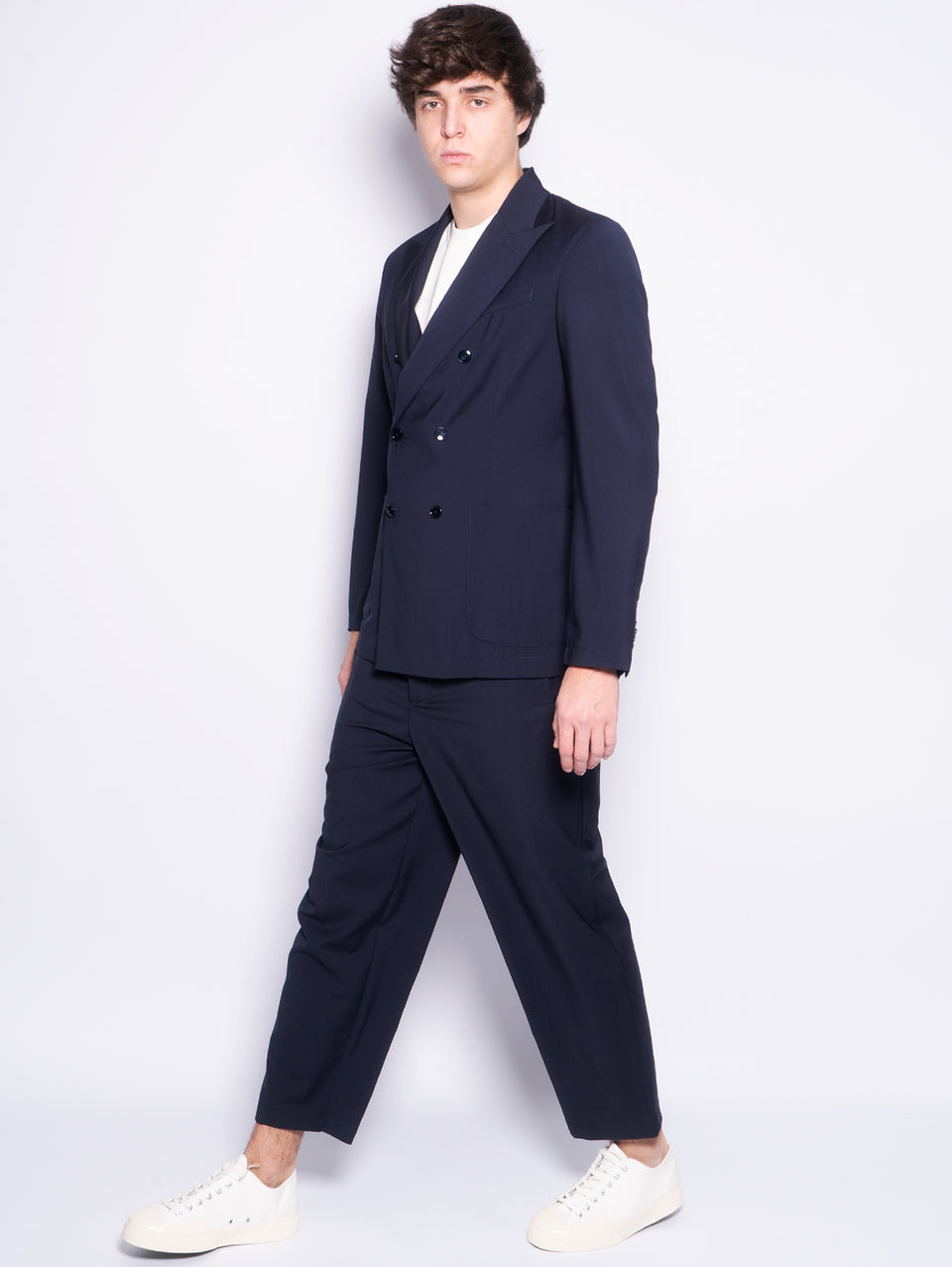 BARENA VENEZIA Giacca Doppio Petto Sfoderata Siroco Blu Navy