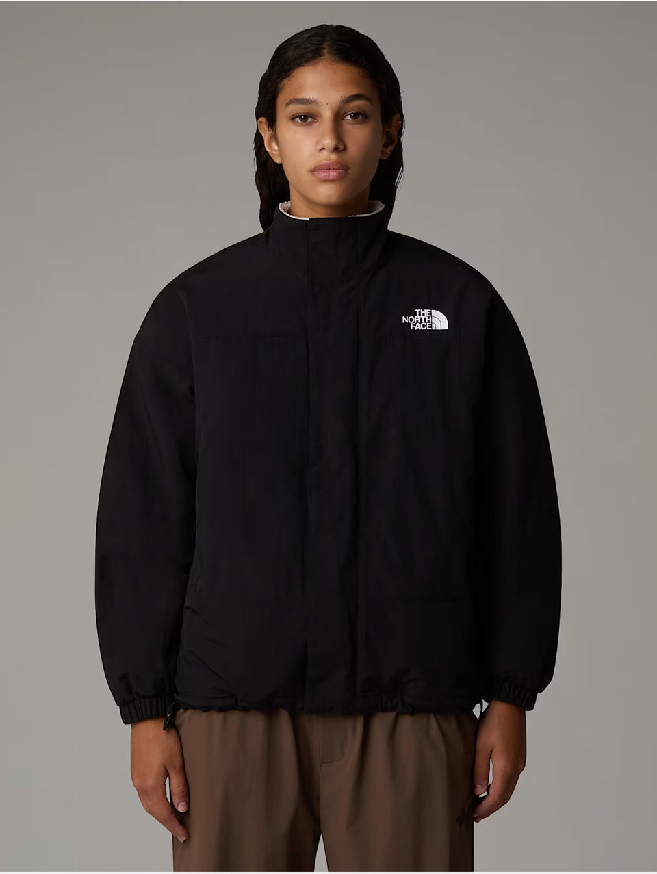 THE NORTH FACE Giacca In Pile Reversibile Da Donna Yumiori Bianco/Nero