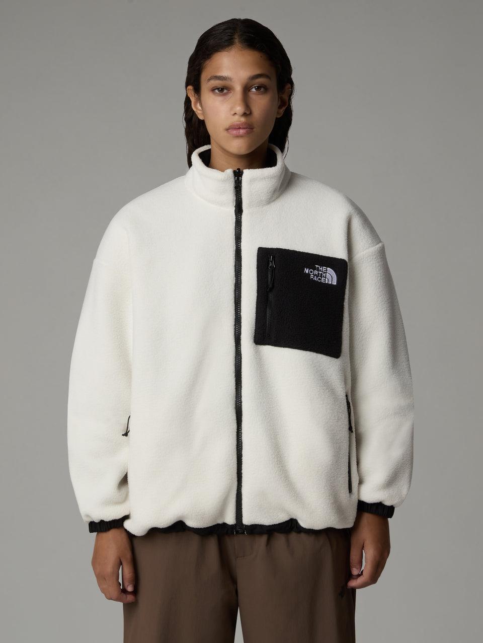 THE NORTH FACE Giacca in Pile Reversibile da Donna Yumiori Bianco/Nero