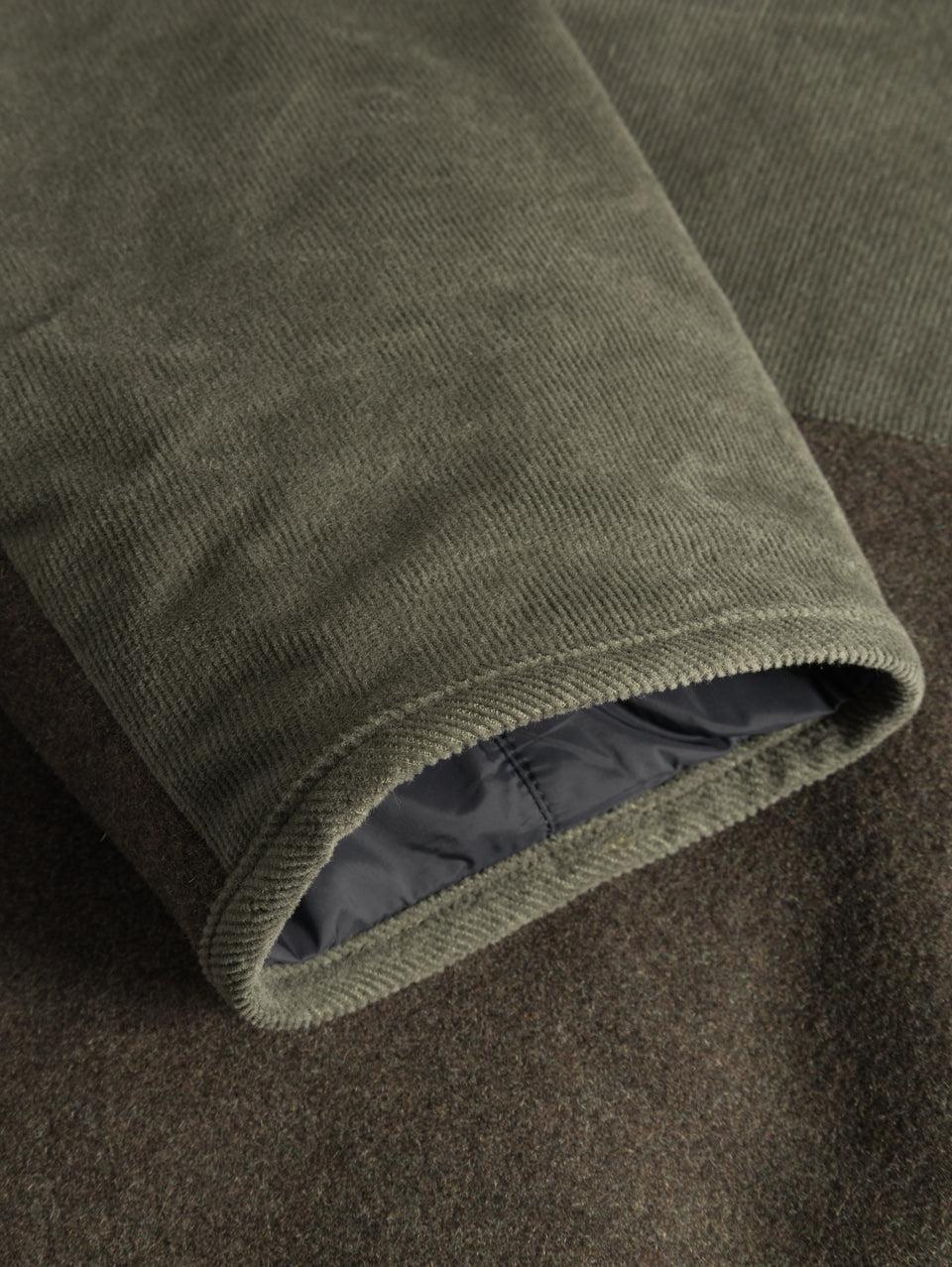 NORSE PROJECTS Giacca Reversibile In Velluto E Lana Verde Edera