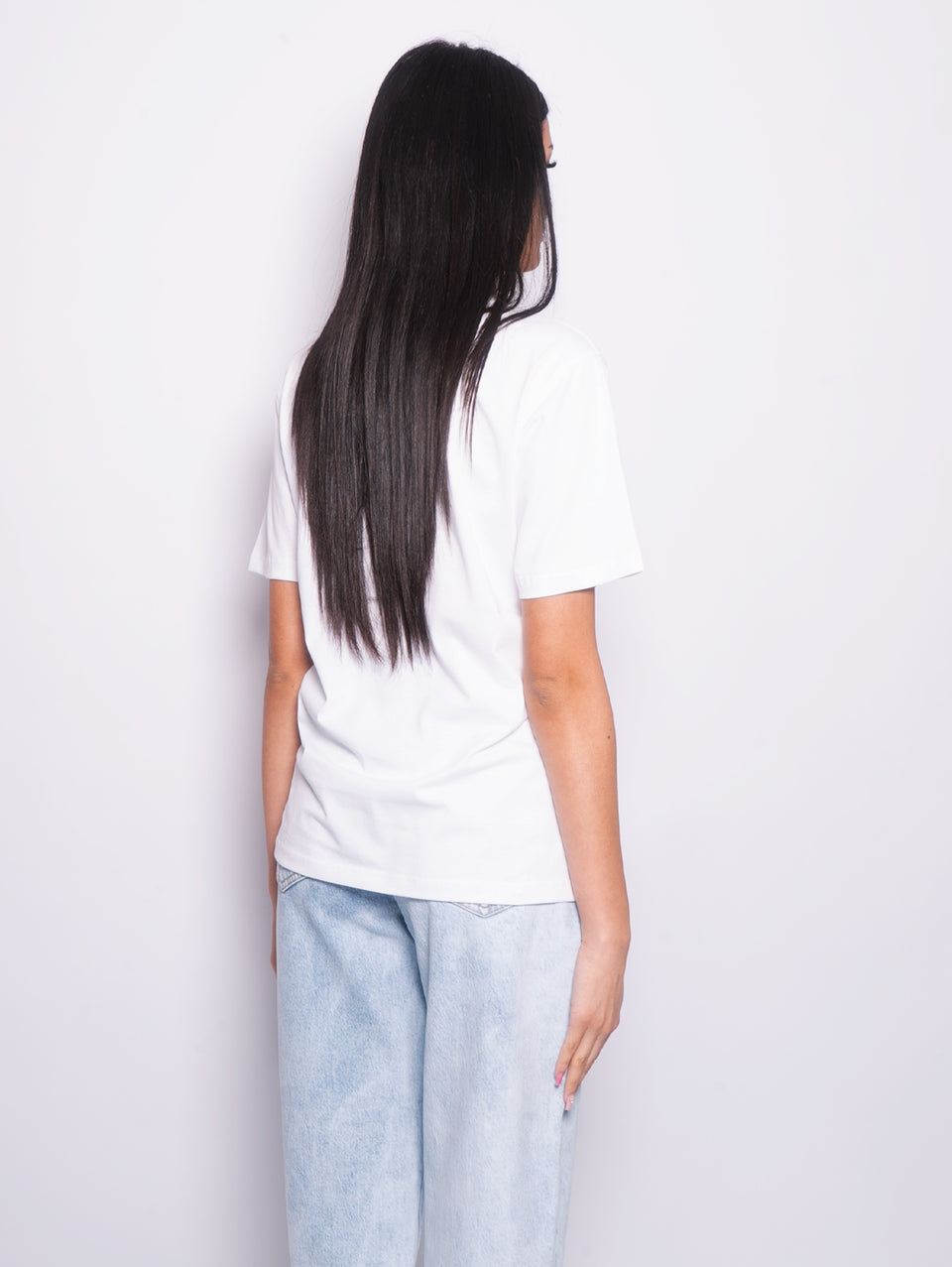 GIADA BENINCASA T-shirt Con Ricamo Grande Bianca