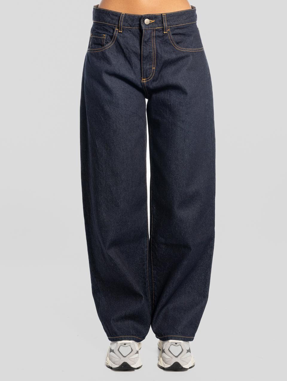 ICON DENIM Denim Bea Wide Leg Vita Bassa Blu Scuro