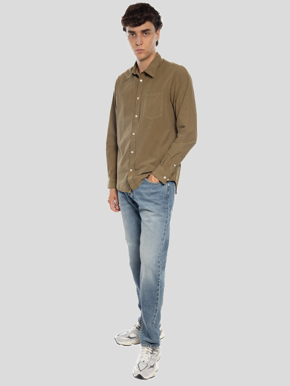 ICON DENIM Jeans Gamba Larga Kanye Blu