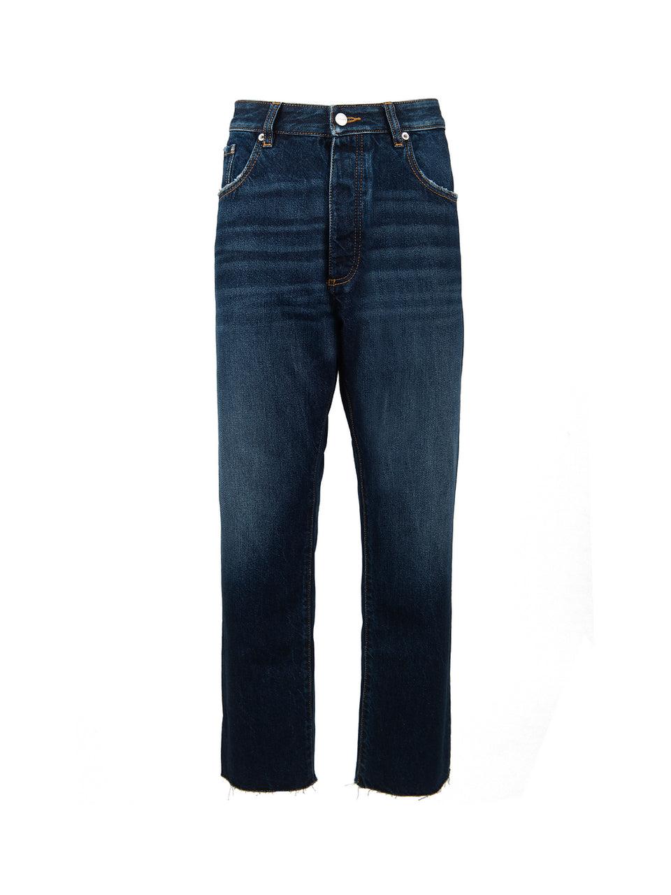 ICON DENIM Jeans Josh Con Orlo Sfrangiato Blu