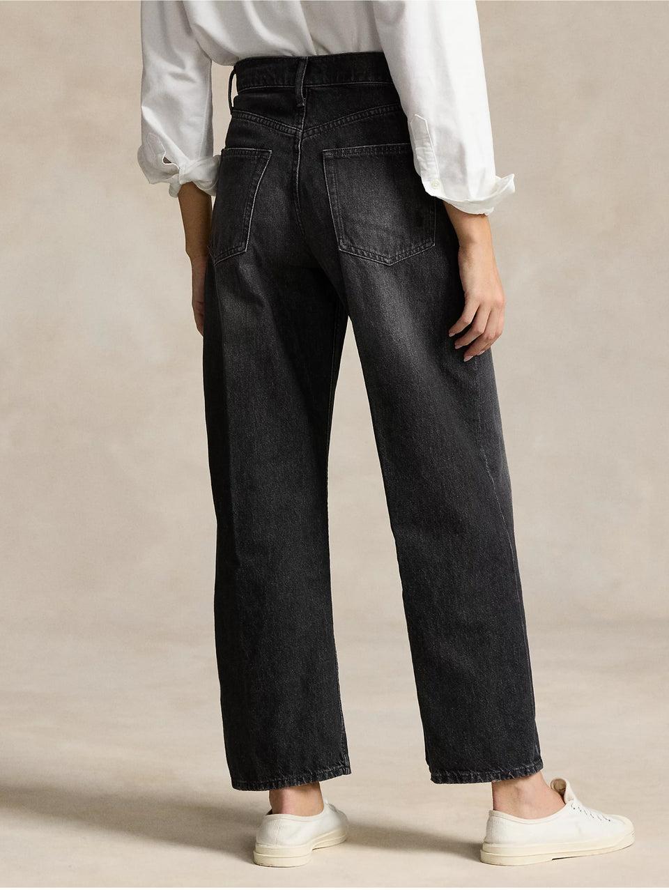 RALPH LAUREN Jeans In Cotone Egiziano Cropped Grigio