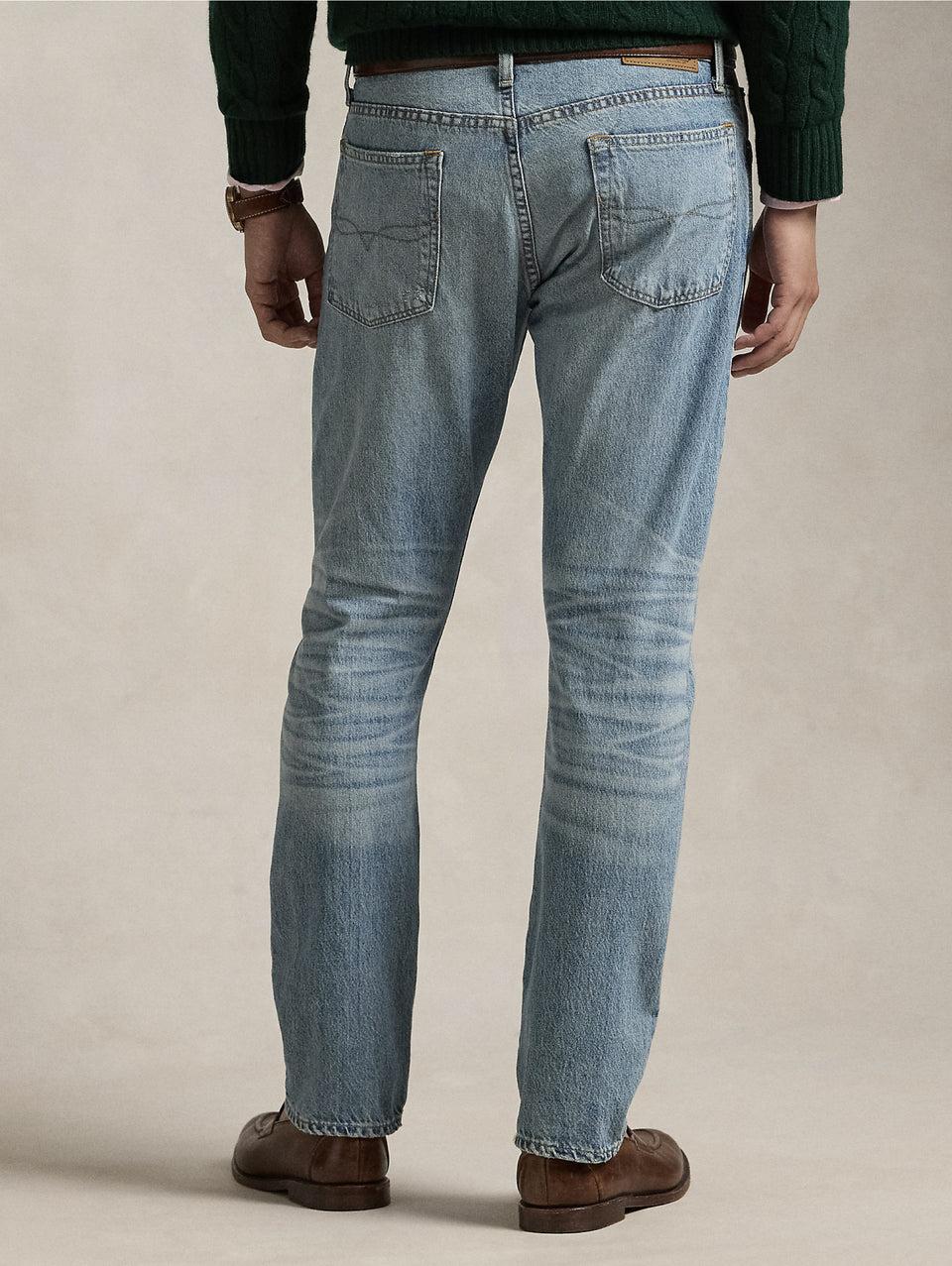 RALPH LAUREN Jeans Parkside Con Effetto Invecchiato Blu
