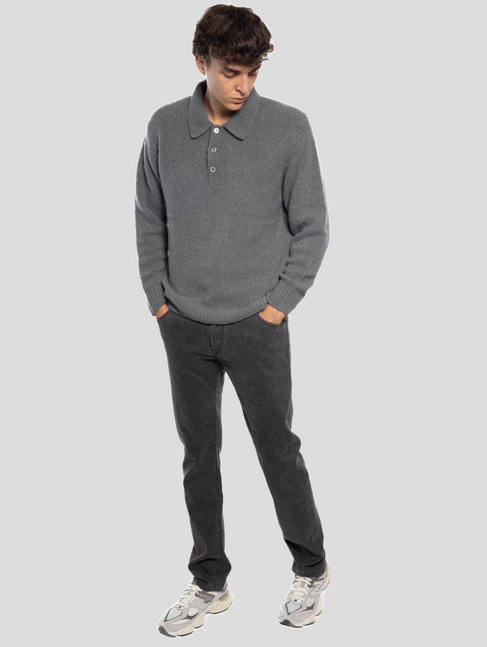 HAND PICKED Jeans Regular Elasticizzato Ravello Antracite