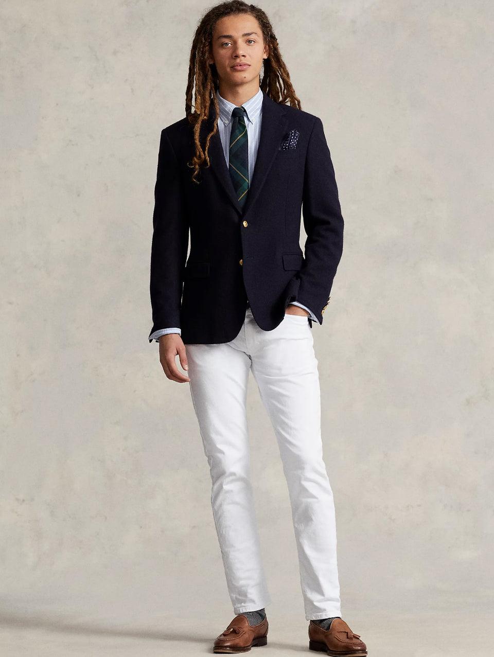 RALPH LAUREN Jeans Sullivan In Cotone Bull Slim Fit Bianco