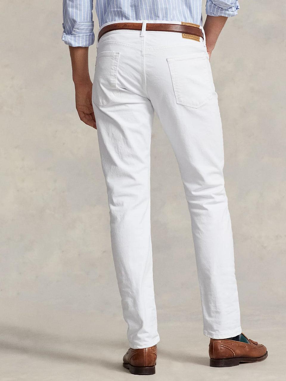 RALPH LAUREN Jeans Sullivan In Cotone Bull Slim Fit Bianco