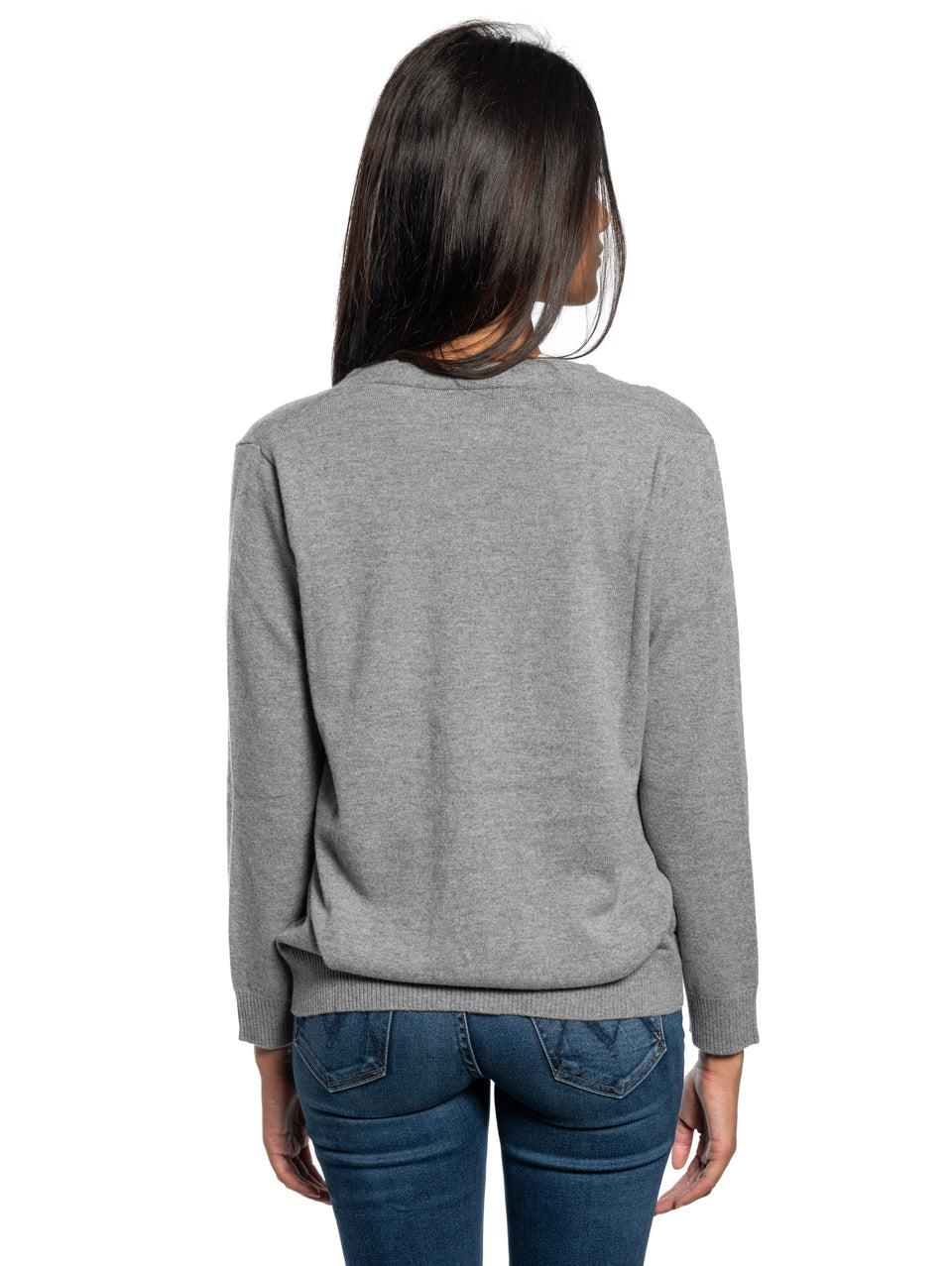 KANGRA Cardigan Con Bottoni Grigio