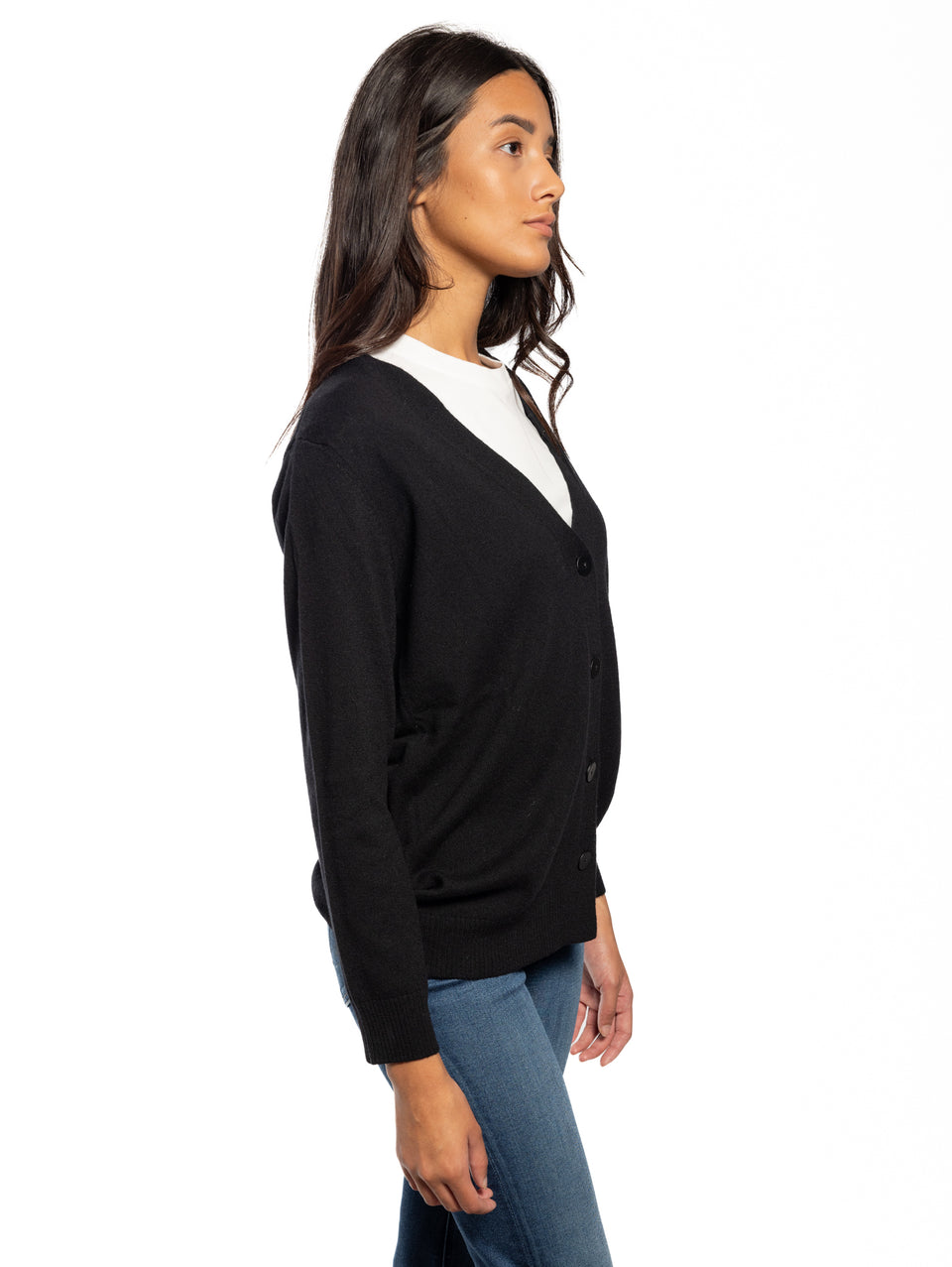 KANGRA Cardigan Con Bottoni Nero