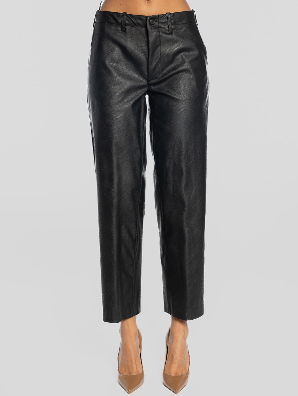 KILTIE Pantaloni in Similpelle Nero