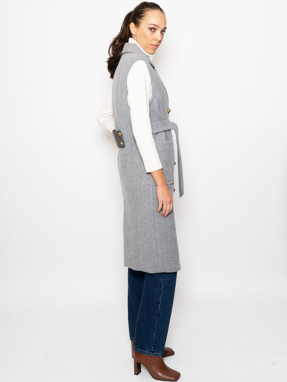 LOST IN ME Gilet Doppio Petto Grigio