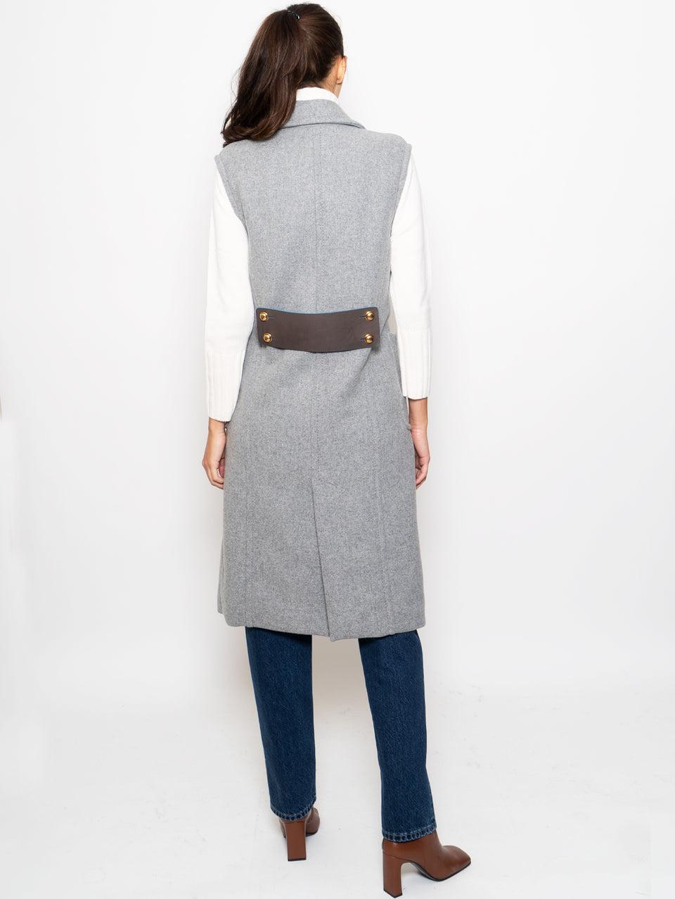 LOST IN ME Gilet Doppio Petto Grigio