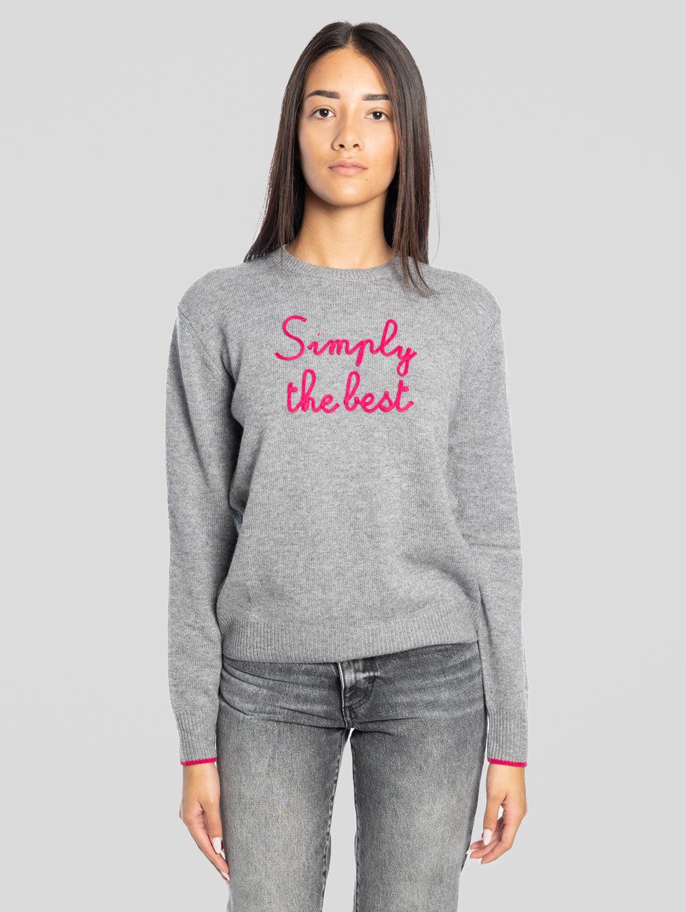 MC2 SAINT BARTH Maglione Simply the Best Girocollo Grigio
