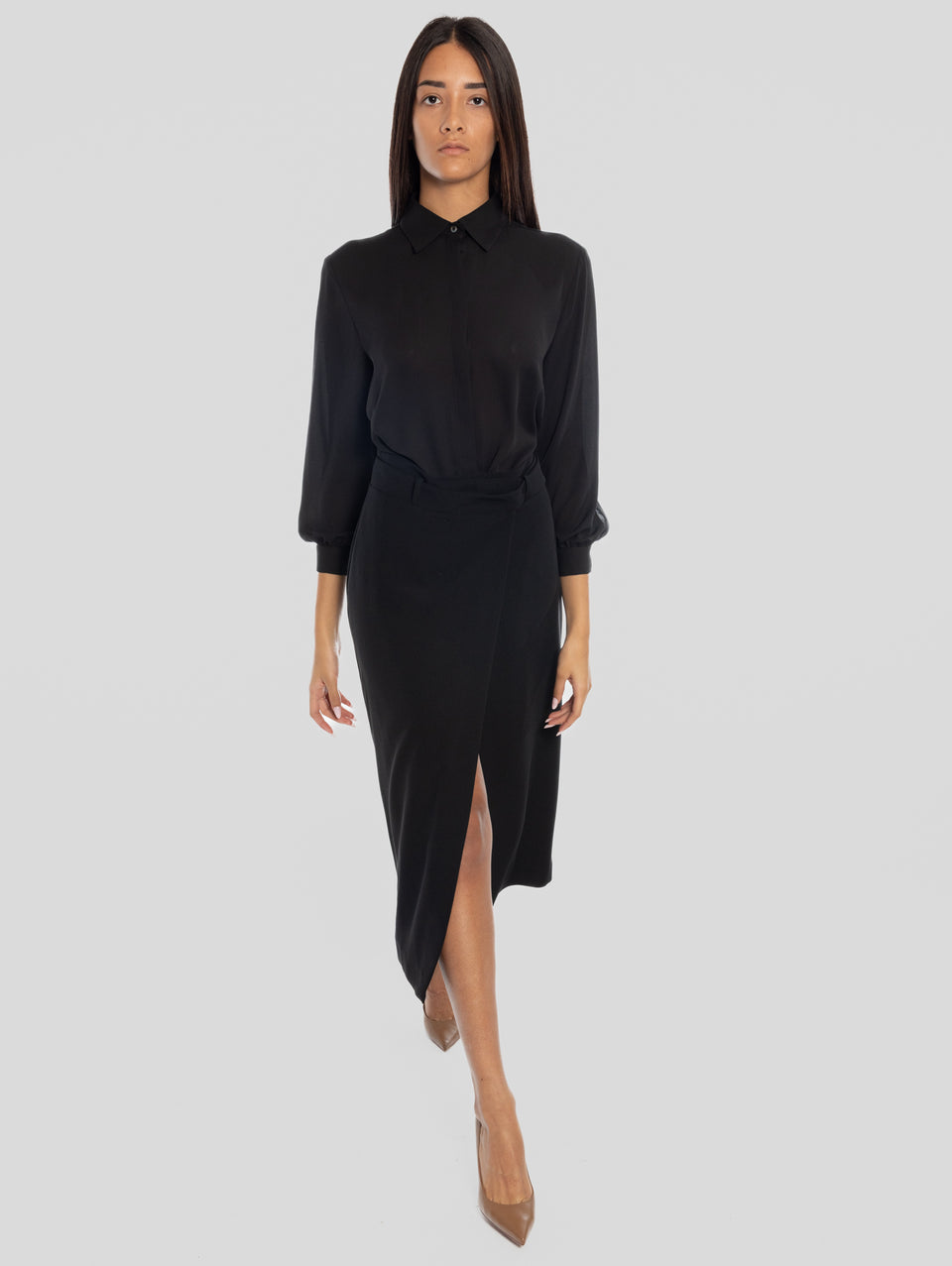 MAISON SECRÈTE Abito Longuette a Portafoglio Nero