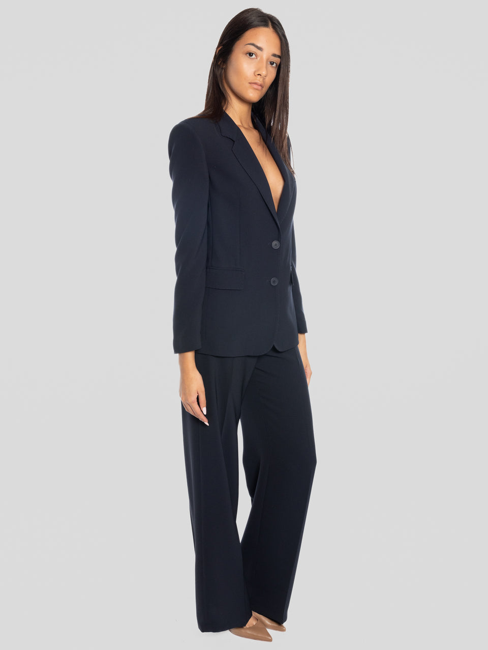 MAISON SECRÈTE Pantaloni Palazzo In Cady Blu