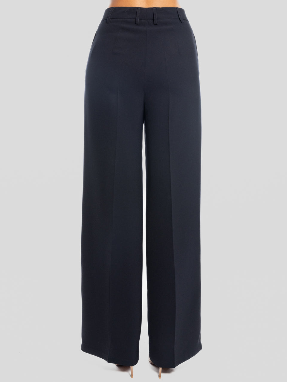 MAISON SECRÈTE Pantaloni Palazzo In Cady Blu