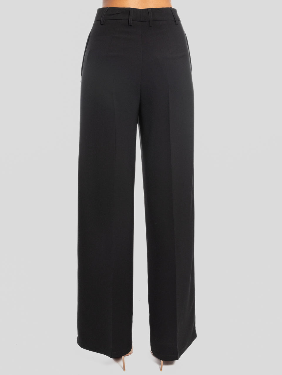 MAISON SECRÈTE Pantaloni Palazzo In Cady Nero