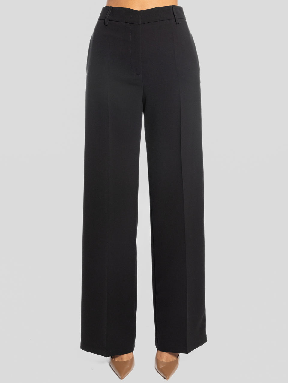 MAISON SECRÈTE Pantaloni Palazzo in Cady Nero