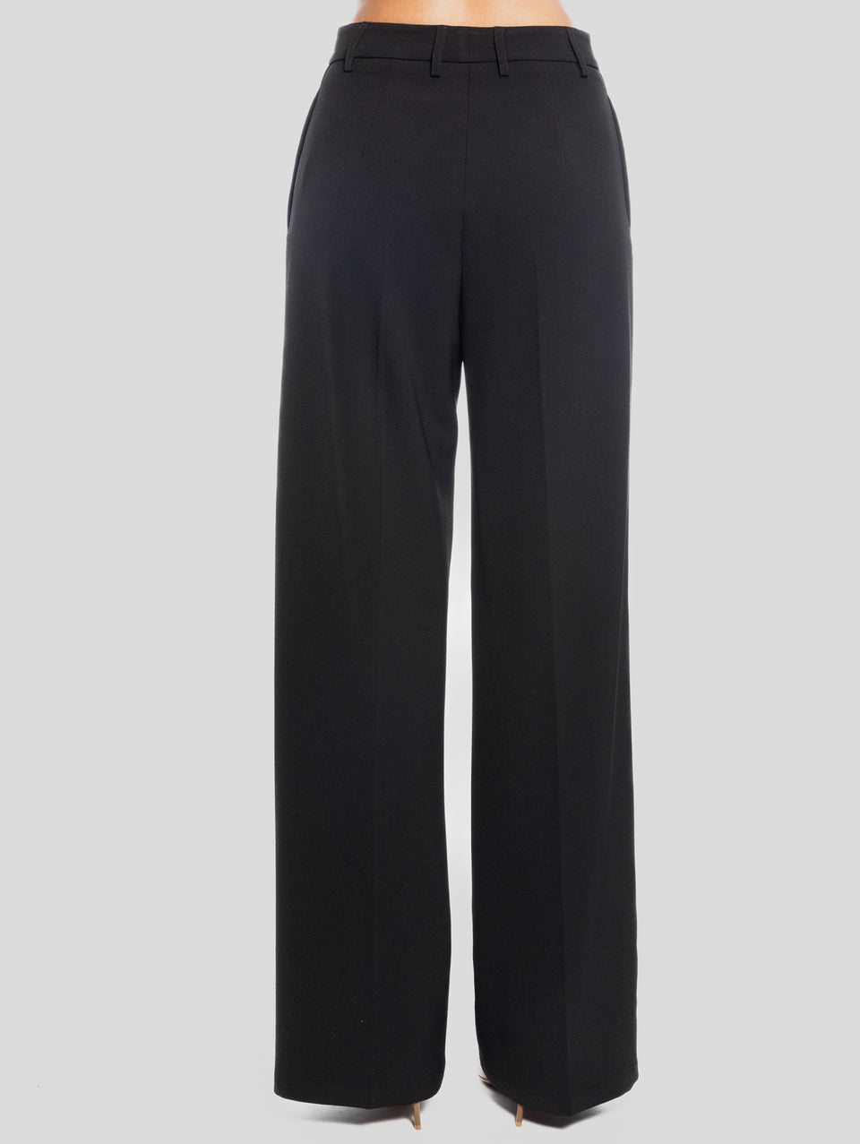 MAISON SECRÈTE Pantaloni Palazzo In Crepe Nero