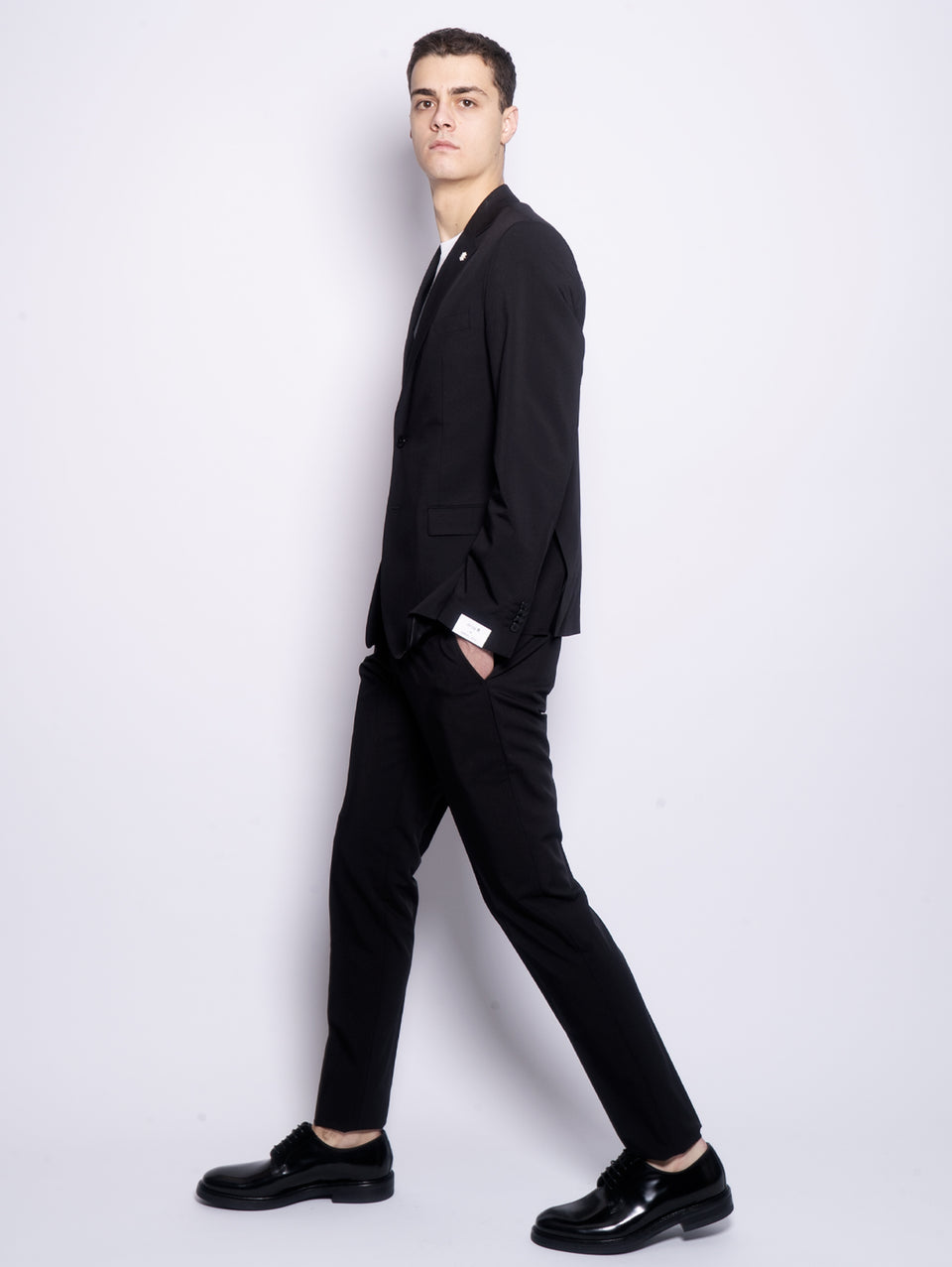 MANUEL RITZ Completo Drop 9 In Techno Viscosa Nero