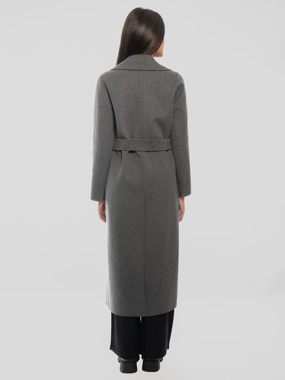 MAX MARA Cappotto Lungo A Vestaglia Poldo Grigio