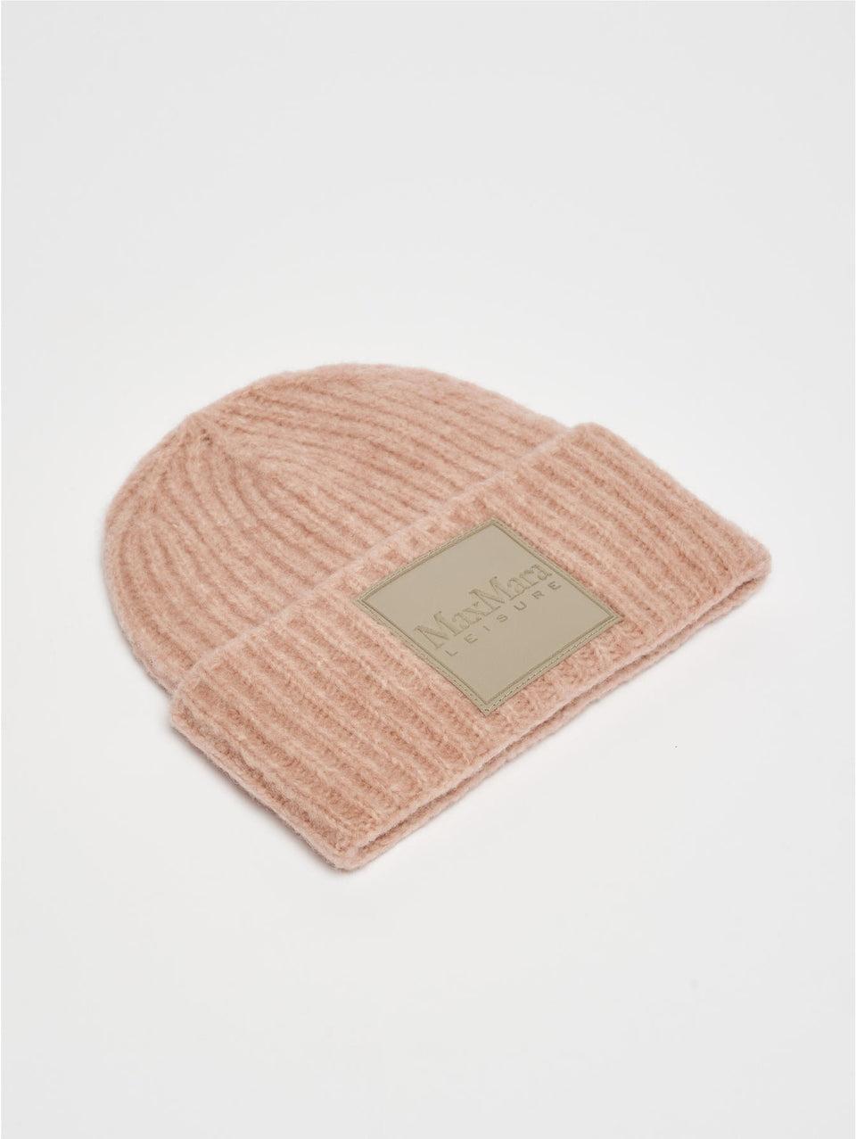 MAX MARA LEISURE Berretto In Lana A Coste Rosa