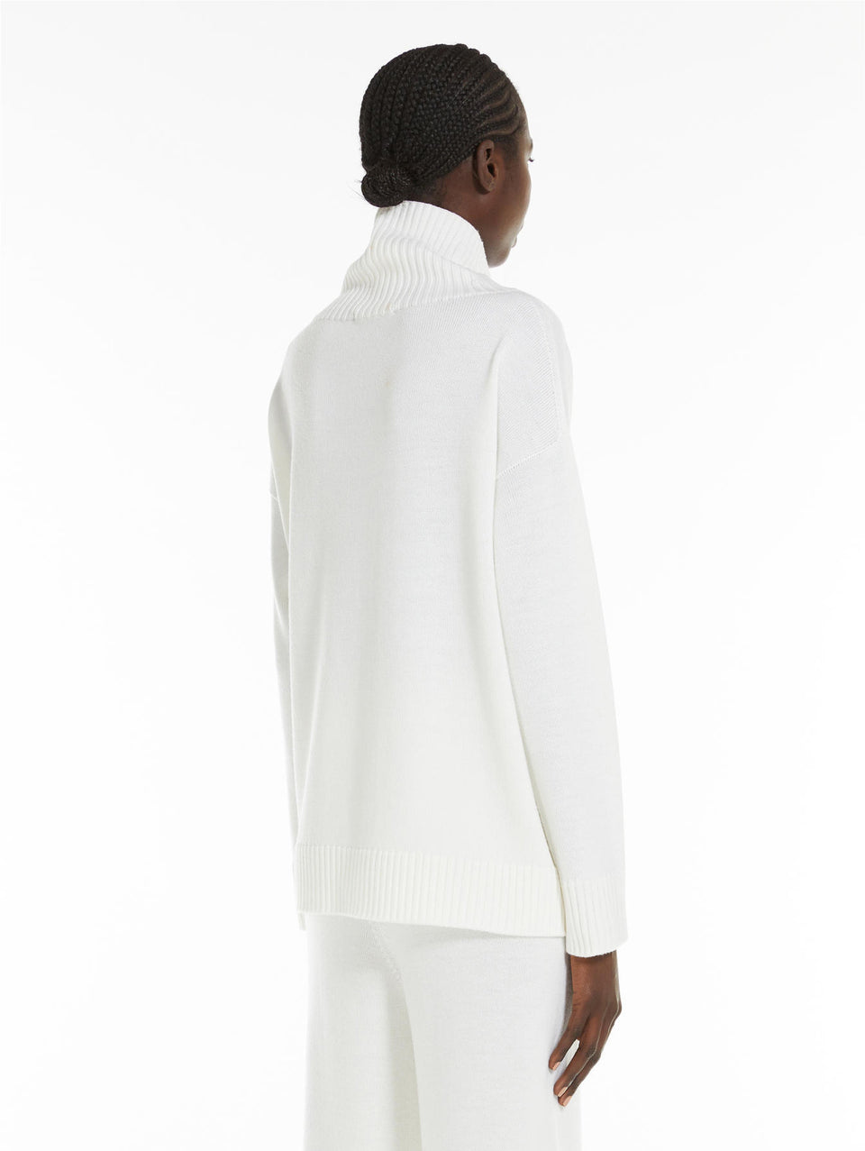 MAX MARA LEISURE Maglia Morbida In Lana Bianco