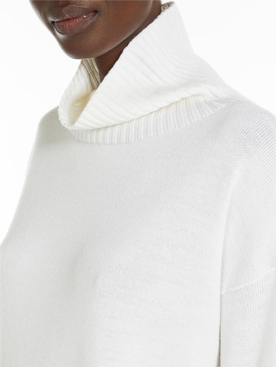 MAX MARA LEISURE Maglia Morbida In Lana Bianco