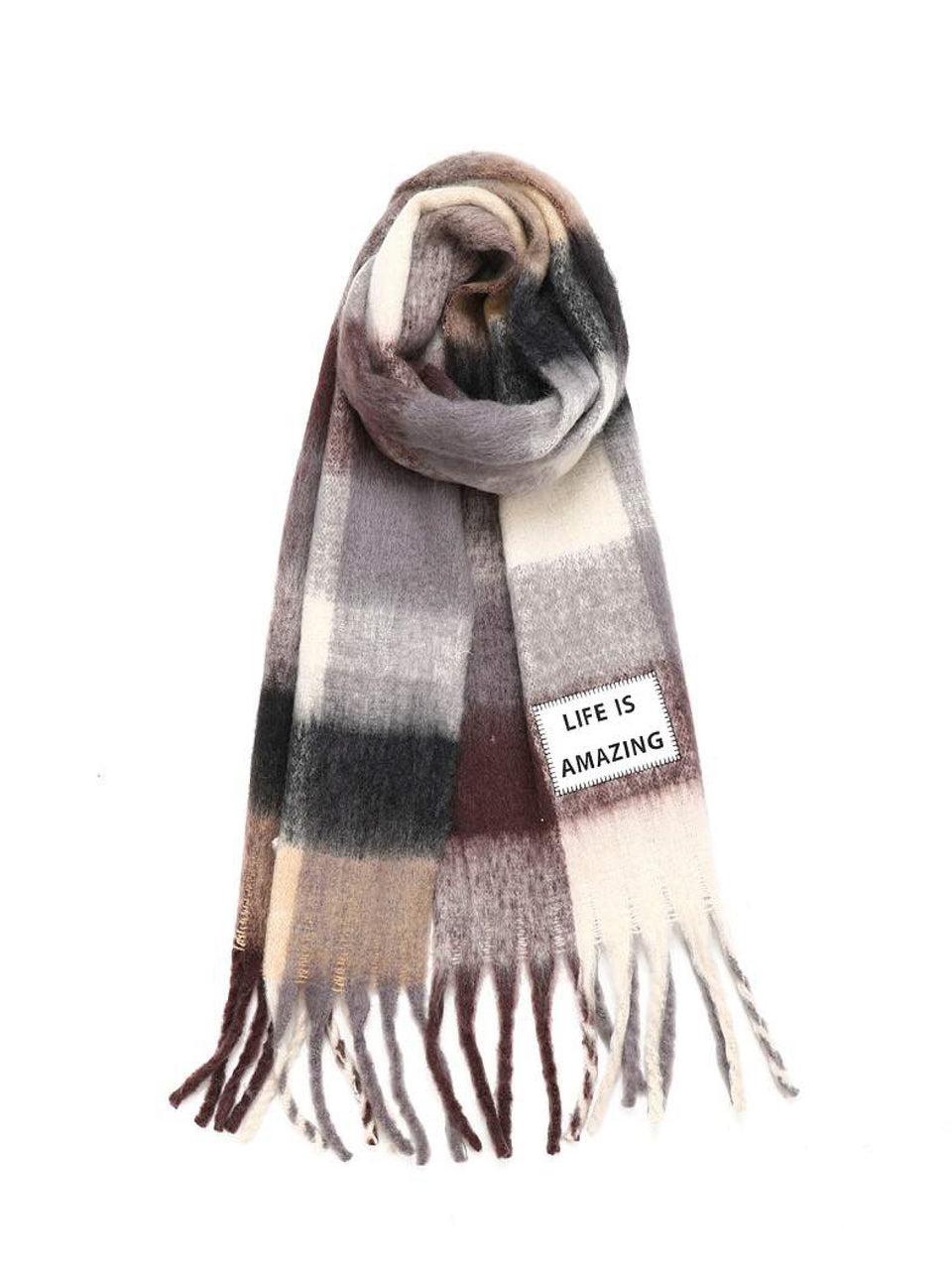 VERB TO DO Maxi Sciarpa Life Is Amazing Multicolore