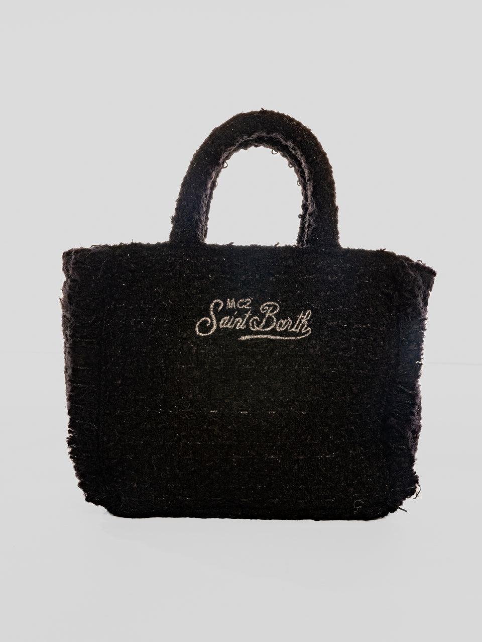 MC2 SAINT BARTH Borsa Vanity Mini In Tweed Nero